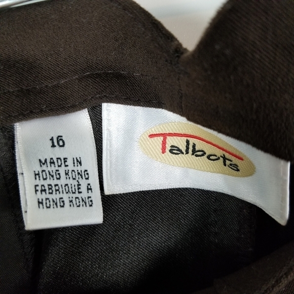 Talbots Womens Faux Suede Vtg Maxi Skirt Size 16 Brown Modest Western Cowgirl - Picture 6 of 13